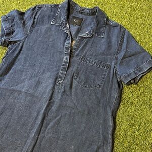 Rails Casual Blue Denim Button Down Shirt Shirtdress dress